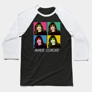 Marie Osmond 80s Pop Art Style Baseball T-Shirt